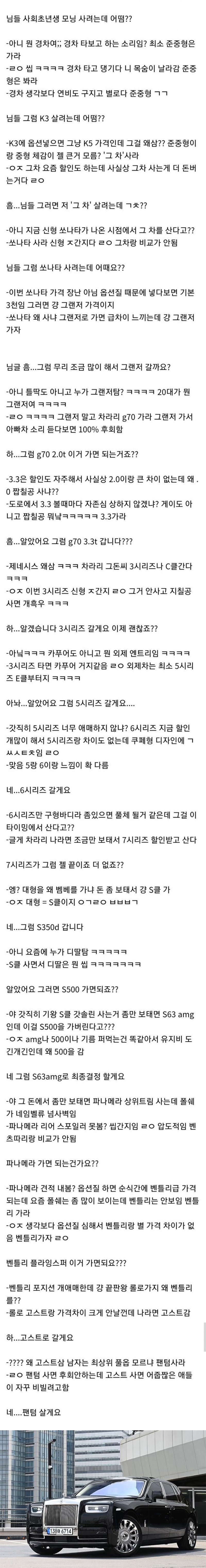 자동차 커뮤니티가 선정한 최고의 사회 초년생 첫차